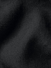 Charles Tyrwhitt Black Slim Fit Plain Pure 100% Linen Shirt - Image 7 of 7