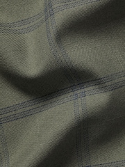 Charles Tyrwhitt Green Slim Fit Large Check Non-Iron Twill 100% Cotton Shirt - Image 6 of 6