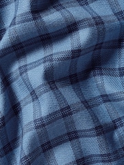 Charles Tyrwhitt Blue Slim Fit Check Non-Iron Twill 100% Cotton Shirt - Image 7 of 7