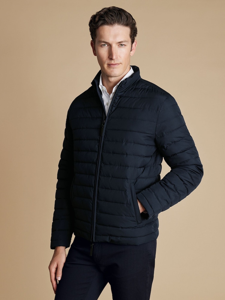 Charles Tyrwhitt Blue Lightweight Quilted Jacket - Image 1 of 6 Charles Tyrwhitt Blue Lightweight Quilted Jacket - Image 1 of 6