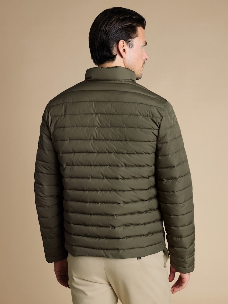 Charles Tyrwhitt Green Lightweight Quilted Jacket - Image 2 of 6