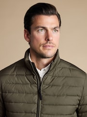 Charles Tyrwhitt Green Lightweight Quilted Jacket - Image 3 of 6