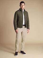 Charles Tyrwhitt Green Lightweight Quilted Jacket - Image 4 of 6
