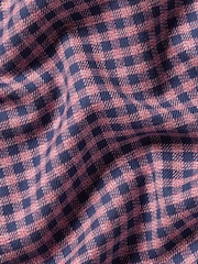 Charles Tyrwhitt Red Slim Fit Check Non-Iron Twill 100% Cotton Shirt - Image 6 of 6