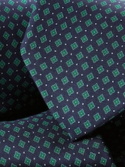 Charles Tyrwhitt Blue Print Silk Tie - Image 2 of 2