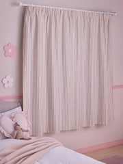 Pink Stripe Pencil Pleat Blackout Curtains - Image 2 of 8