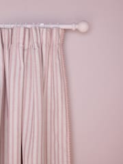 Pink Stripe Pencil Pleat Blackout Curtains - Image 4 of 8