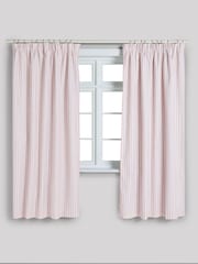 Pink Stripe Pencil Pleat Blackout Curtains - Image 6 of 8