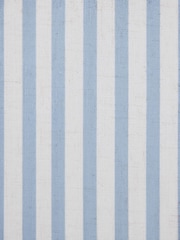 Blue Stripe Pencil Pleat Blackout Curtains - Image 8 of 8