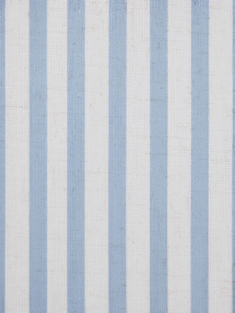 Blue Stripe Pencil Pleat Blackout Curtains - Image 8 of 8