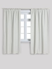 Sage Stripe Pencil Pleat Blackout Curtains - Image 5 of 8