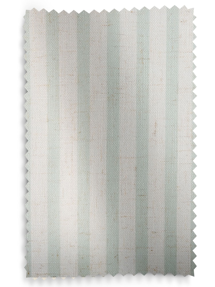 Sage Stripe Pencil Pleat Blackout Curtains - Image 8 of 8