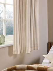 Rust Stripe Pencil Pleat Blackout Curtains - Image 3 of 8