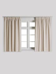 Rust Stripe Pencil Pleat Blackout Curtains - Image 5 of 8