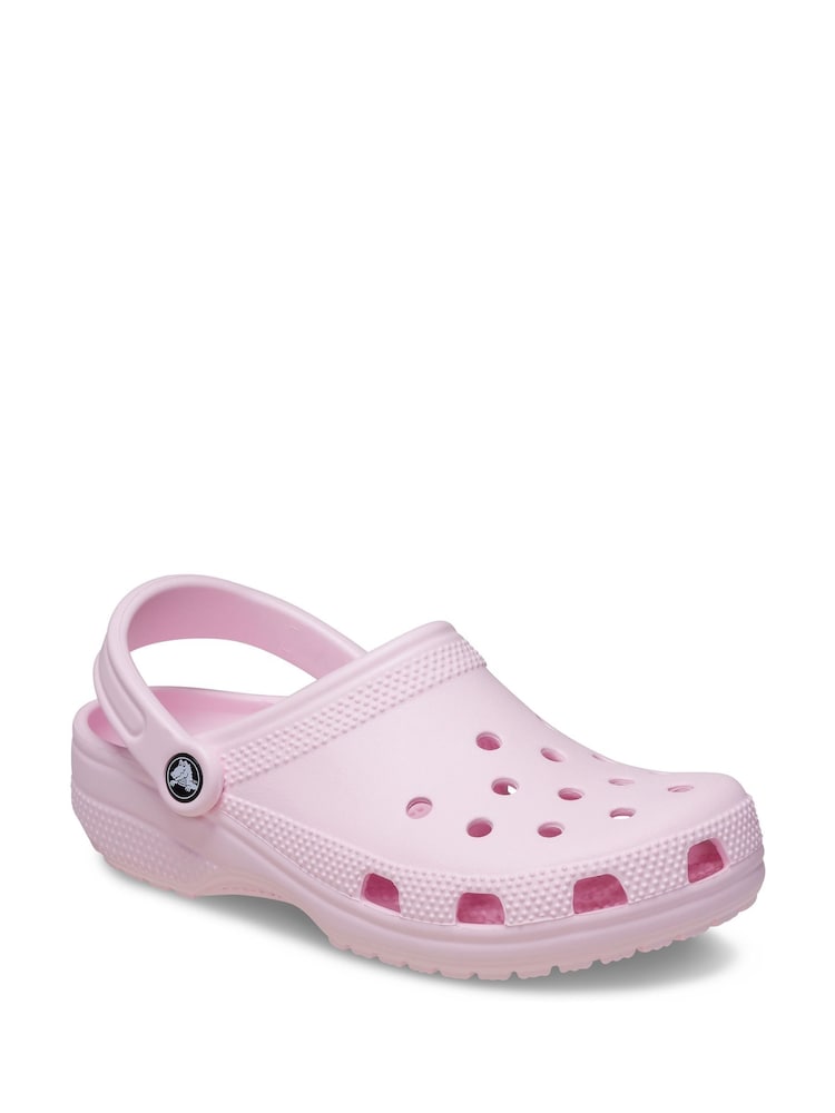 Crocs Pink Milk Adults Classic Clogs - Image 3 of 10