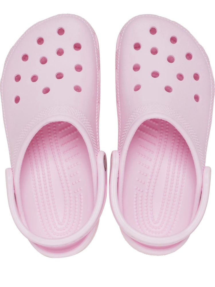 Crocs Pink Milk Adults Classic Clogs - Image 4 of 10