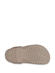 Crocs Taupe Adults Floral Cut Out Clogs - Image 7 of 7