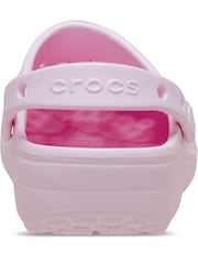 Crocs Pink Milk Adults Floral Cut Out Clogs - Image 7 of 7