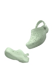 Crocs Jade Tint Adults Floral Cut Out Clogs - Image 6 of 9