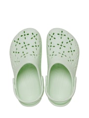 Crocs Jade Tint Adults Floral Cut Out Clogs - Image 9 of 9