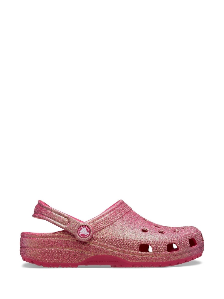 Crocs Dragon Fruit Adults Glitter Clogs - Image 1 of 7