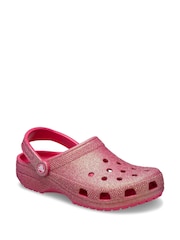 Crocs Dragon Fruit Adults Glitter Clogs - Image 3 of 7
