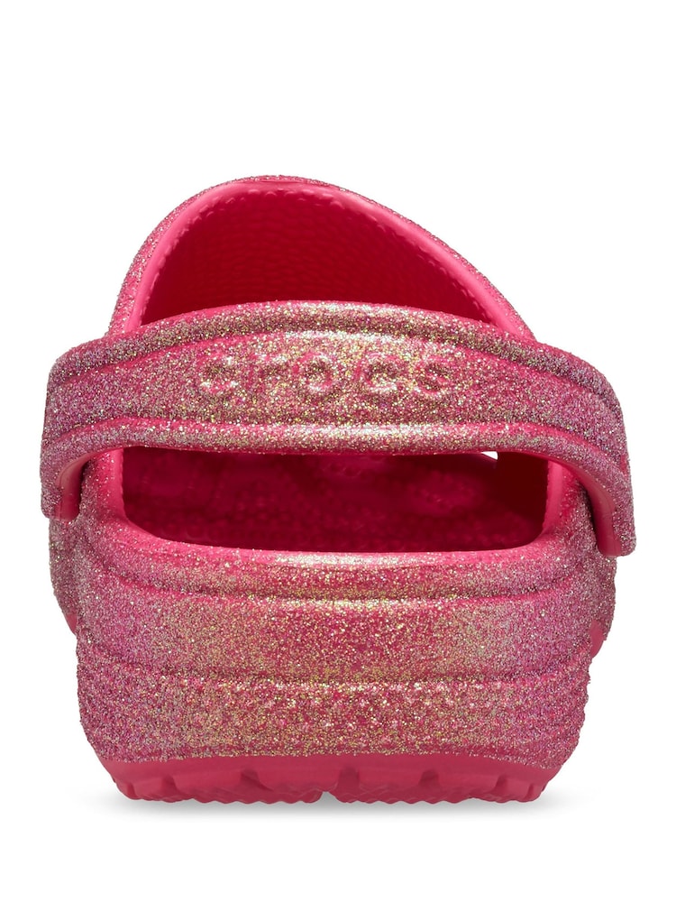 Crocs Dragon Fruit Adults Glitter Clogs - Image 4 of 7