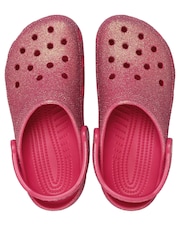 Crocs Dragon Fruit Adults Glitter Clogs - Image 6 of 7