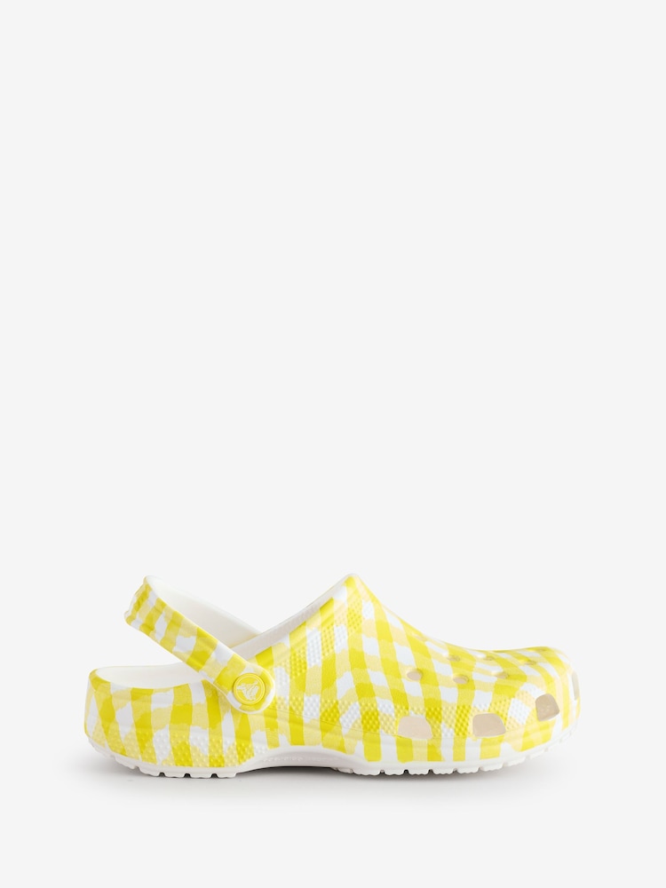 Crocs Day Lily Adults Gingham Clogs - Image 1 of 1