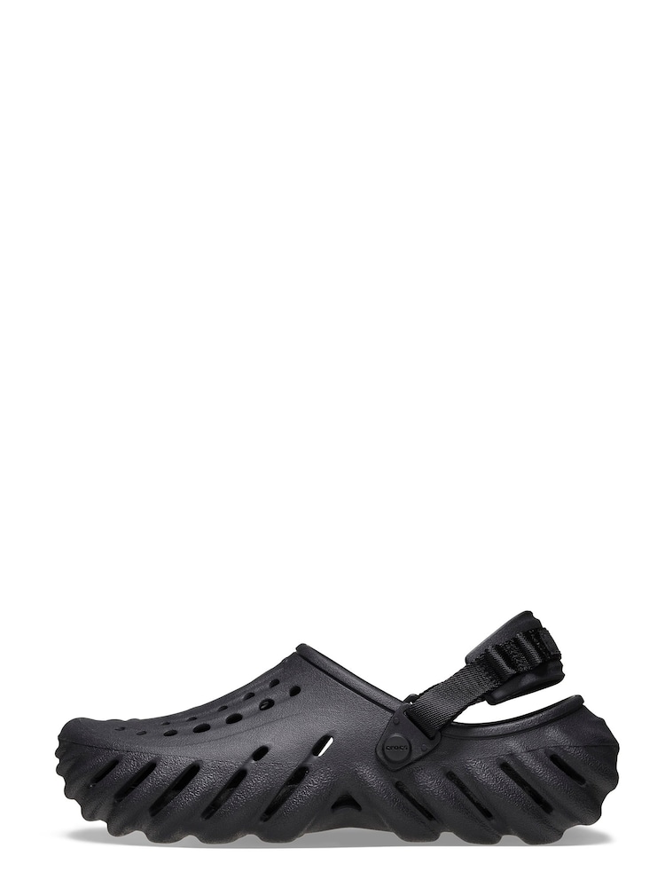 Crocs Black Adults Echo Clogs - Image 2 of 7