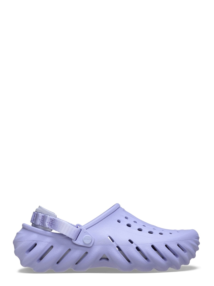 Crocs Mystic Purple Adults Echo Clogs - Image 4 of 9