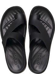 Schwarz - Crocs Adults Getaway Platform Toe Loop Sandals - Bild 5 von 7