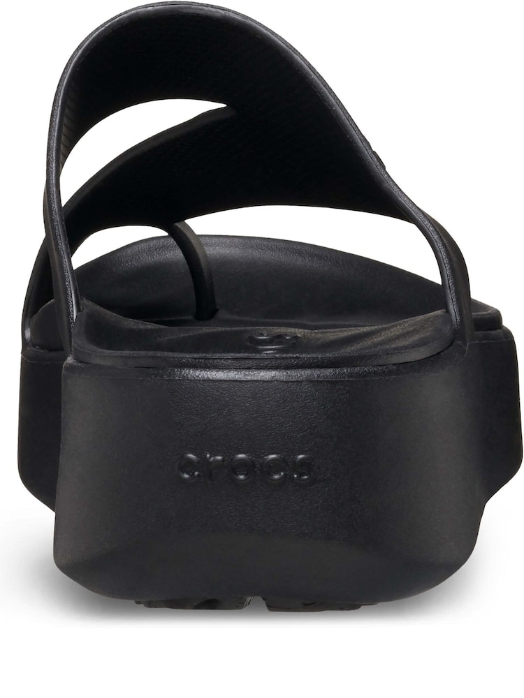 Buy Crocs Black Adults Getaway Platform Toe Loop Sandals from Next
