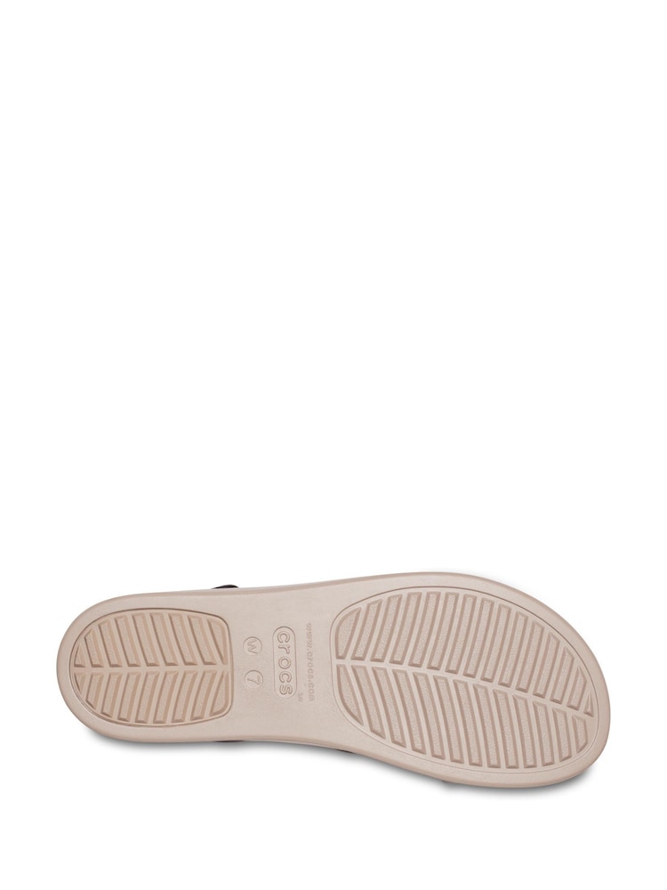 Crocs Black Mushroom Brooklyn Low Wedge Sandals - Image 4 of 7
