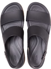Crocs Black Mushroom Brooklyn Low Wedge Sandals - Image 6 of 7