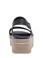 Crocs Black Mushroom Brooklyn Low Wedge Sandals - Image 7 of 7