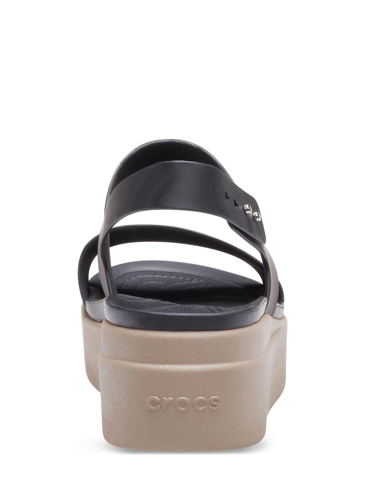 Crocs Black Mushroom Brooklyn Low Wedge Sandals - Image 7 of 7
