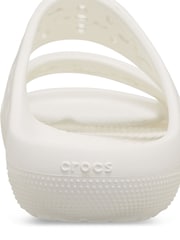 Crocs White Classic Floral Cut Out Sandals - Image 7 of 7