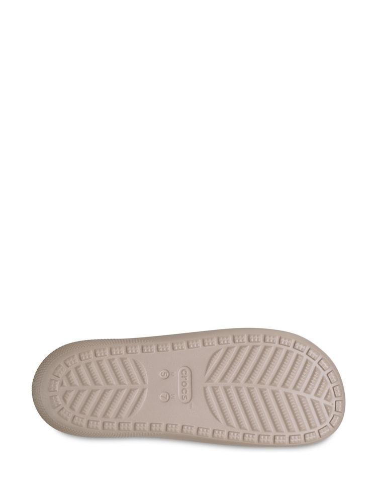 Crocs Taupe Adults Slide Sandals - Image 2 of 4 Crocs Taupe Adults Slide Sandals - Image 2 of 4