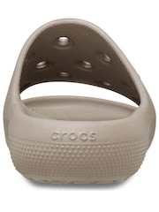 Crocs Taupe Adults Slide Sandals - Image 6 of 7