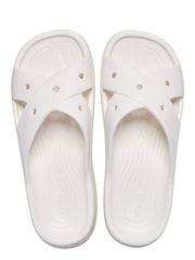 Crocs White Womens Cross Strap Sandals - Image 5 of 7