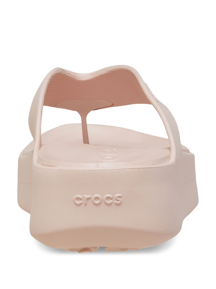 Crocs Pink Womens Getaway Platform Flip Flops - Image 7 of 9
