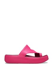 Pink - Crocs Adults Getaway Platform Toe Loop Sandals - Bild 1 von 7