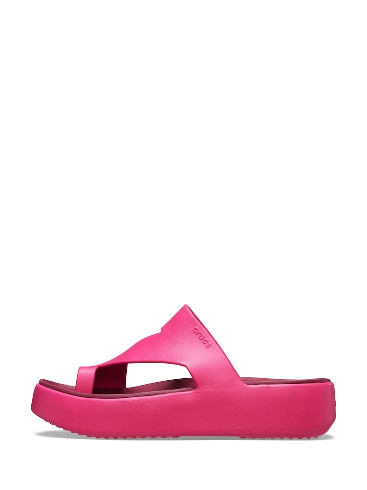 Pink - Crocs Adults Getaway Platform Toe Loop Sandals - Bild 2 von 7