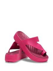 Pink - Crocs Adults Getaway Platform Toe Loop Sandals - Bild 5 von 7