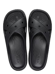 Crocs Black Womens Cross Strap Sandals - Image 5 of 7