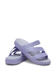 Crocs Mystic Purple Adults Getaway Strappy Sandals - Image 6 of 8