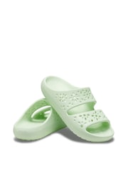 Crocs Green Classic Floral Cut Out Sandals - Image 4 of 7