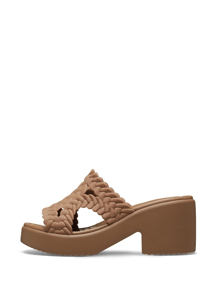 Sapia - Crocs Brooklyn Woven Sepia Wedge Sandals - Imagen 2 de 5 Sapia - Crocs Brooklyn Woven Sepia Wedge Sandals - Imagen 2 de 5