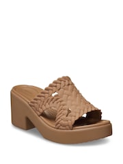 Crocs Sapia Brooklyn Woven Sepia Wedge Sandals - Image 3 of 5